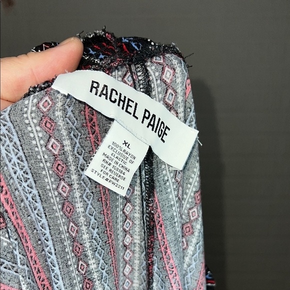 Rachel Paige Striped Boho Wide-Leg Pants - Picture 3 of 3